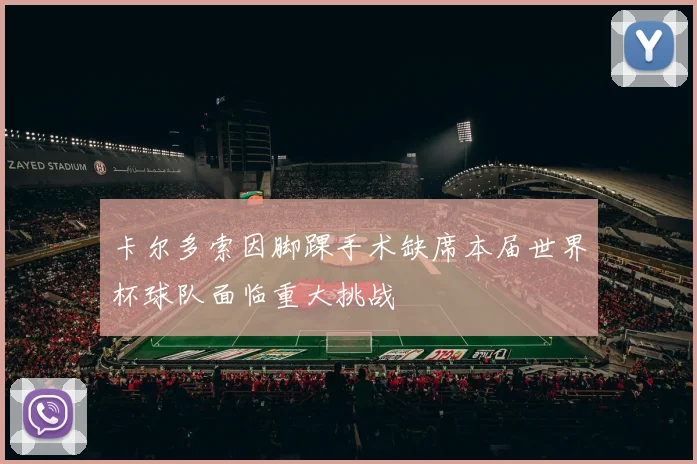 卡尔多索因脚踝手术缺席本届世界杯球队面临重大挑战
